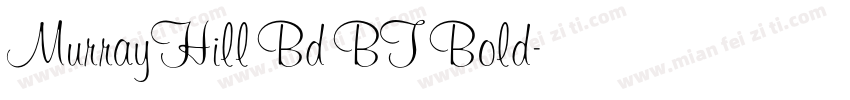 MurrayHill Bd BT Bold字体转换